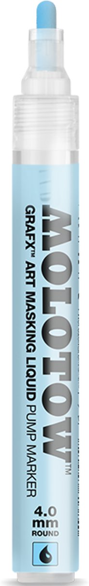 Molotow Masking Liquid Pump Marker 4 mm - Maskeervloeistof kan worden overschilderd met bijna alle inkten op basis van acryl, water of alcohol