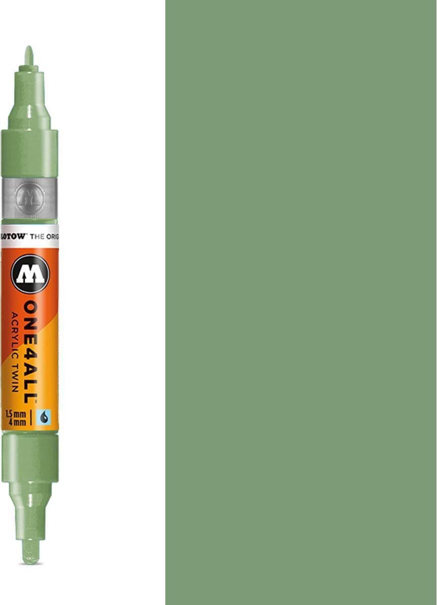 Molotow ONE4ALL - Amazonegroen Acrylic Twin 1,5 – 4 mm Marker