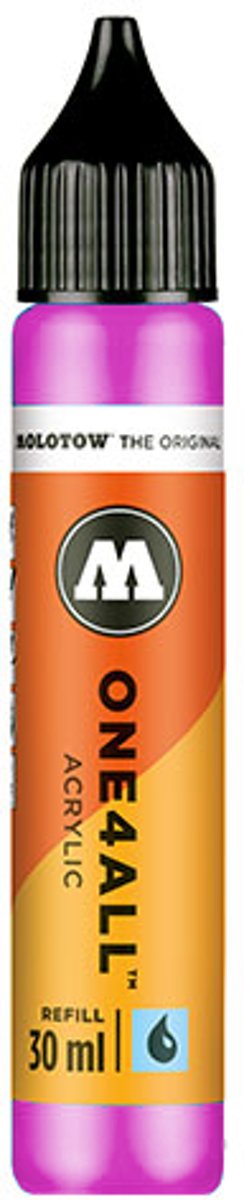 Molotow ONE4ALL™ - 30ml fluoriserend roze navul Inkt op acrylbasis