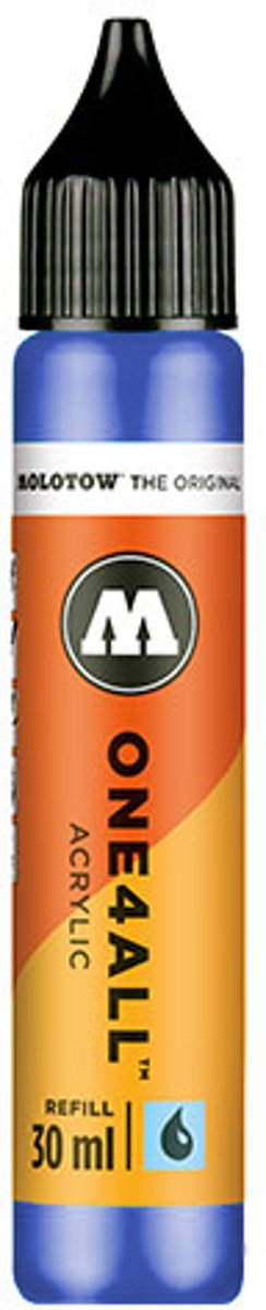 Molotow ONE4ALL™ - 30ml primair blauwe navul Inkt op acrylbasis