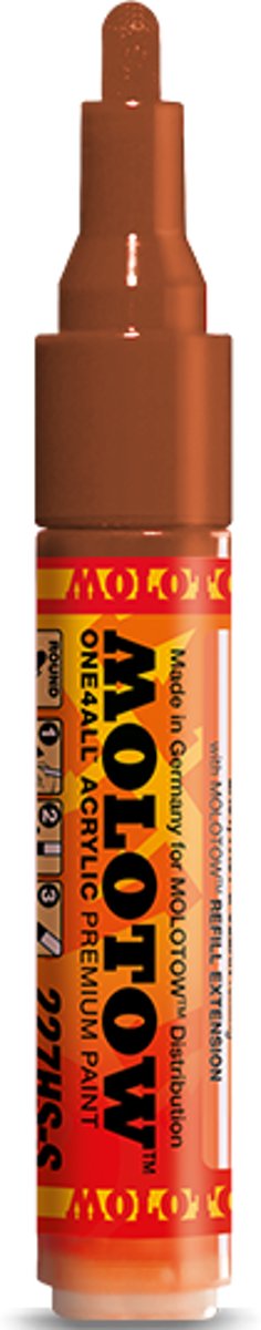 Molotow One4All 227HS-S - Bruine 4mm mini verfstift op acrylbasis