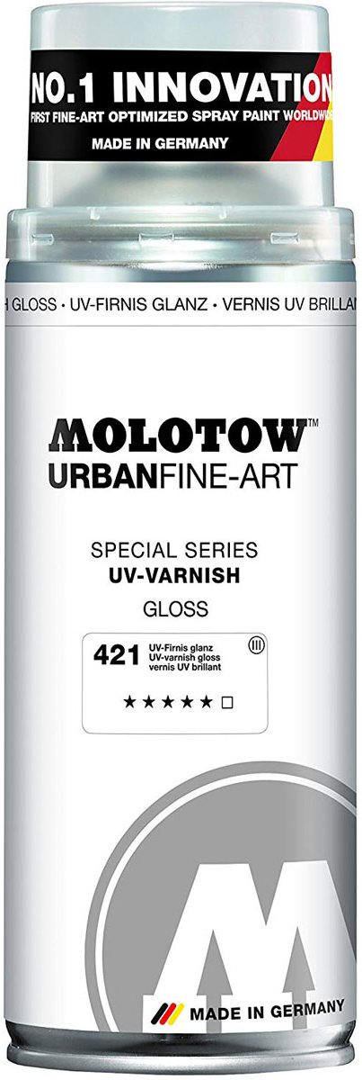 Molotow Urban Fine Art Acryl - 400ml Glossy Vernis - canvas, textiel, metaal, hout, glas etc.