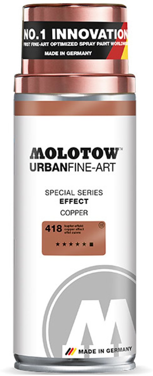 Molotow Urban Fine Art Spray - Koper Chrome Effect - 400ml spuitbus