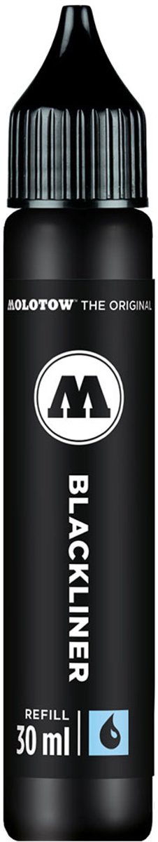 Molotow Zwarte Blackliner Brush Refill - 30ml navul inkt