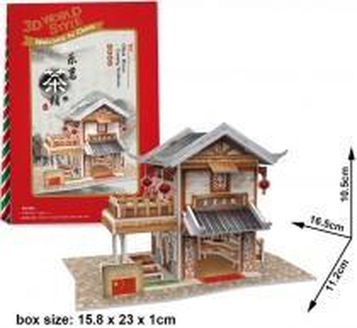 3D Puzzel Volwassenen - Puzzels - Hobby - Legpuzzel - Landen - Theehuisje in China - 46 Stukjes