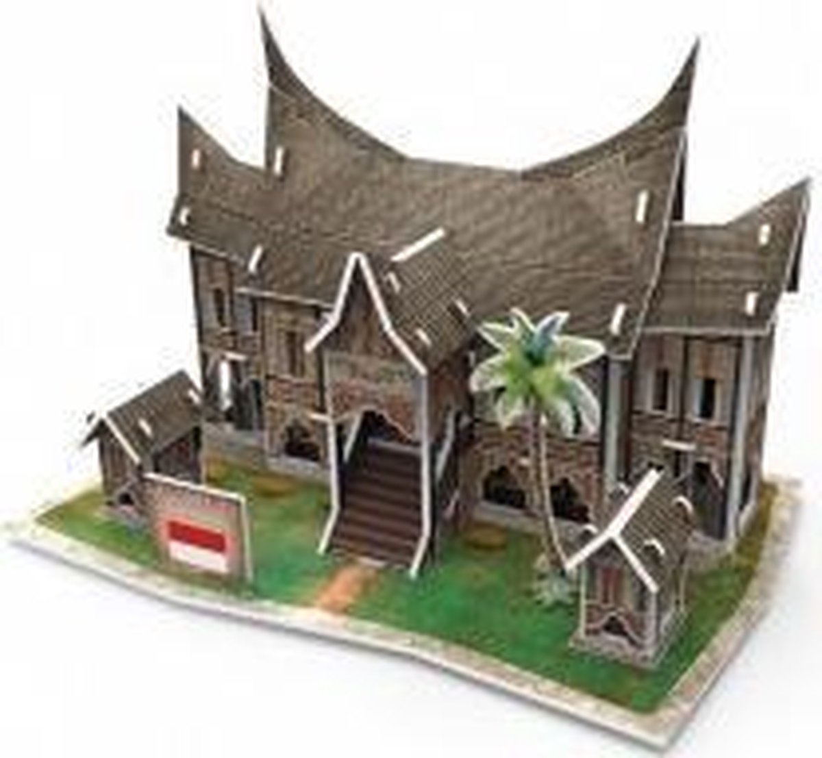 3D Puzzel Volwassenen - Puzzels - Hobby - Legpuzzel - Landen - Traditionele Woning in Indonesië - 30 Stukjes