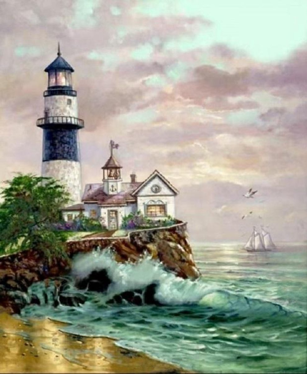 Diamond Painting LIGHTHOUSE 40 x 50 cm - MONA LISA