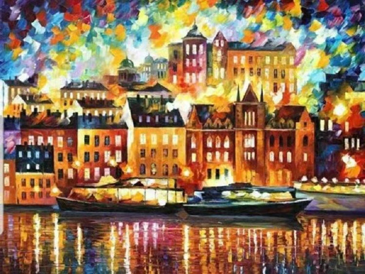 Diamond Painting NIGHT CITY 40 x 50 cm - MONA LISA