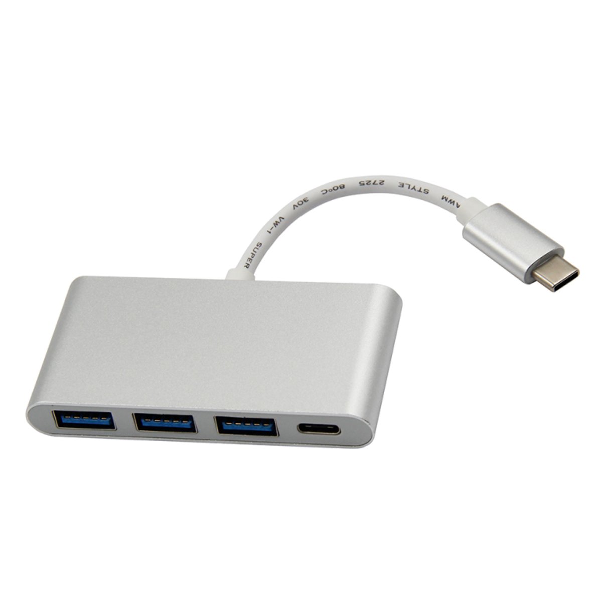 Mondyparts Thunderbolt 3 USB-C Multiport Hub Adapter Converter USB Type-C 3.1 to 3-Port USB & USB Type-C – Zilver