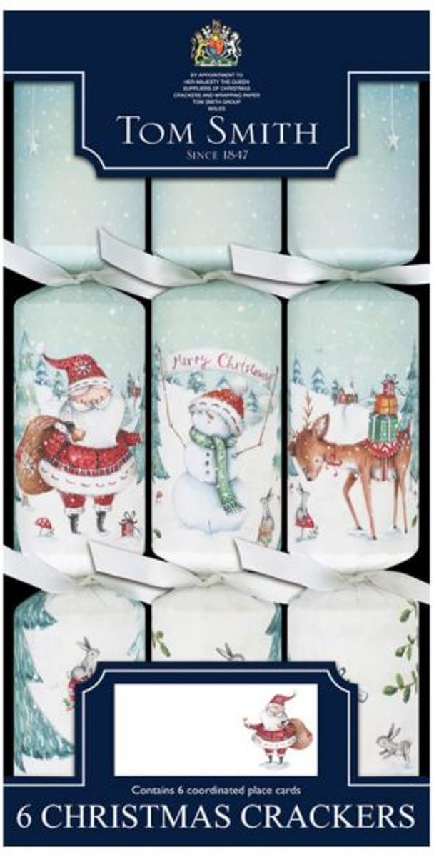 Chrsitmas Crackers Santa 6st