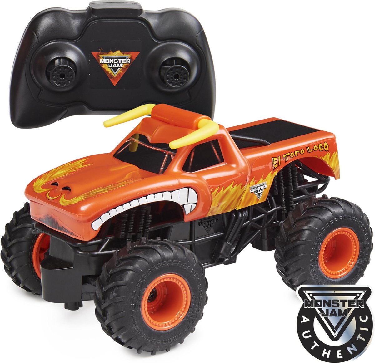  , officiële El Toro Loco-monstertruck met afstandsbediening, op een schaal van 1:24, 2,4 GHz, voor kinderen vanaf 4 jr.