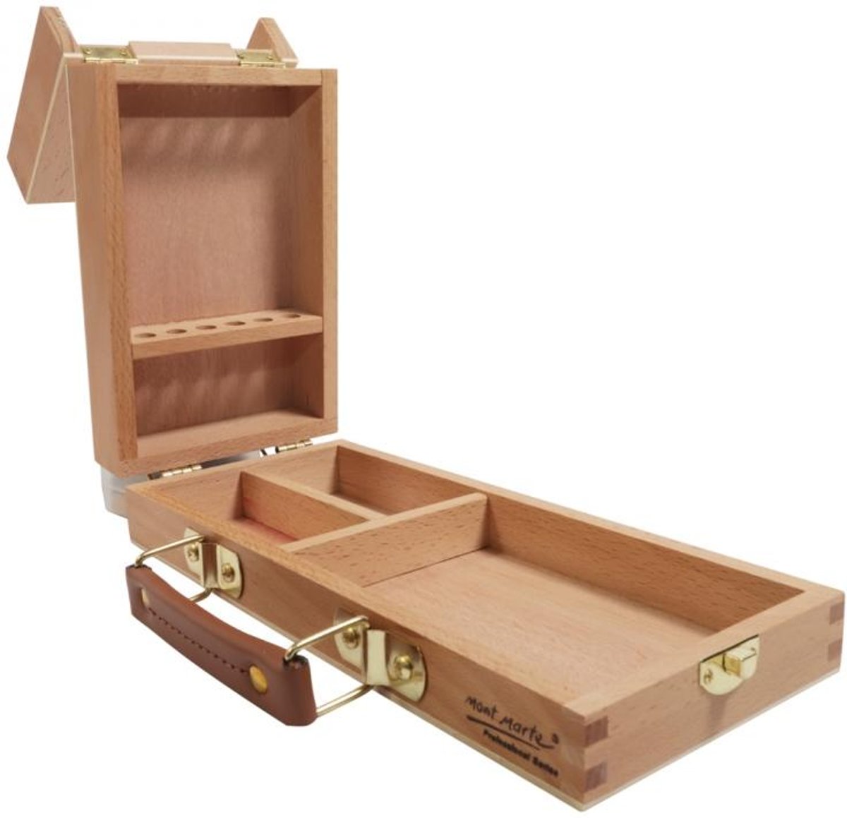 Mont Marte kleine kwasten en verf box - 11,5x26,5x5,5cm