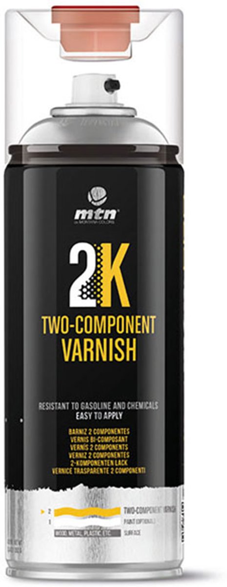 MTN Pro 2K Varnish 400ml - Matte twee componenten lak spuitbus