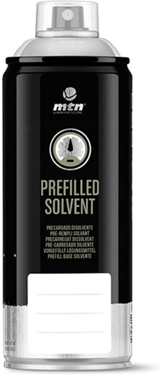 MTN Pro Prefill Solvent - Spuitbus met gas, te vullen met pigment naar keuze