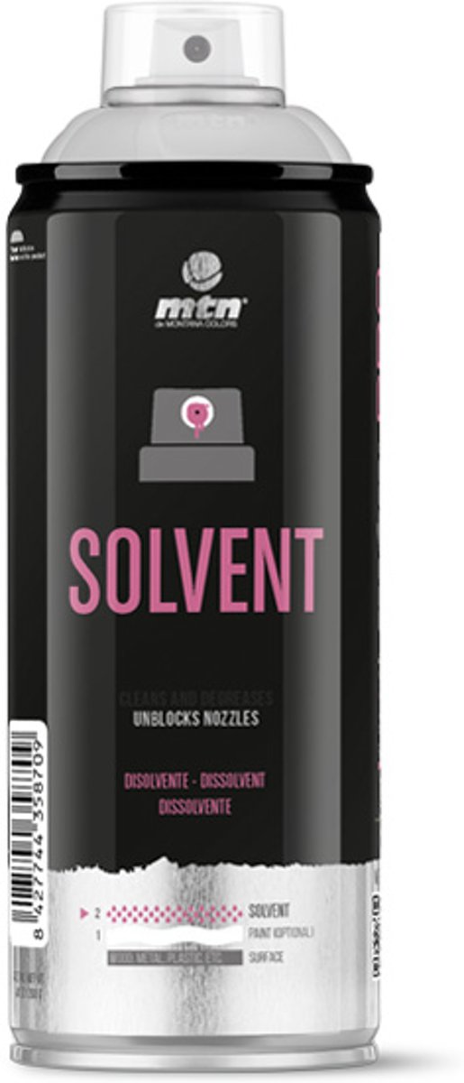 MTN Solvent Cap Cleaner 400ml - Spuitbus waarmee u het spuitmondje ontstopt