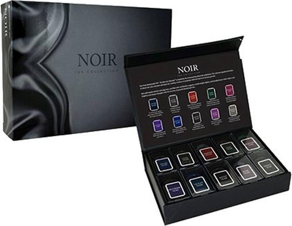 Monteverde  Inkt - Noir - Luxe Cadeauset met 10 Inkten  á 30ml