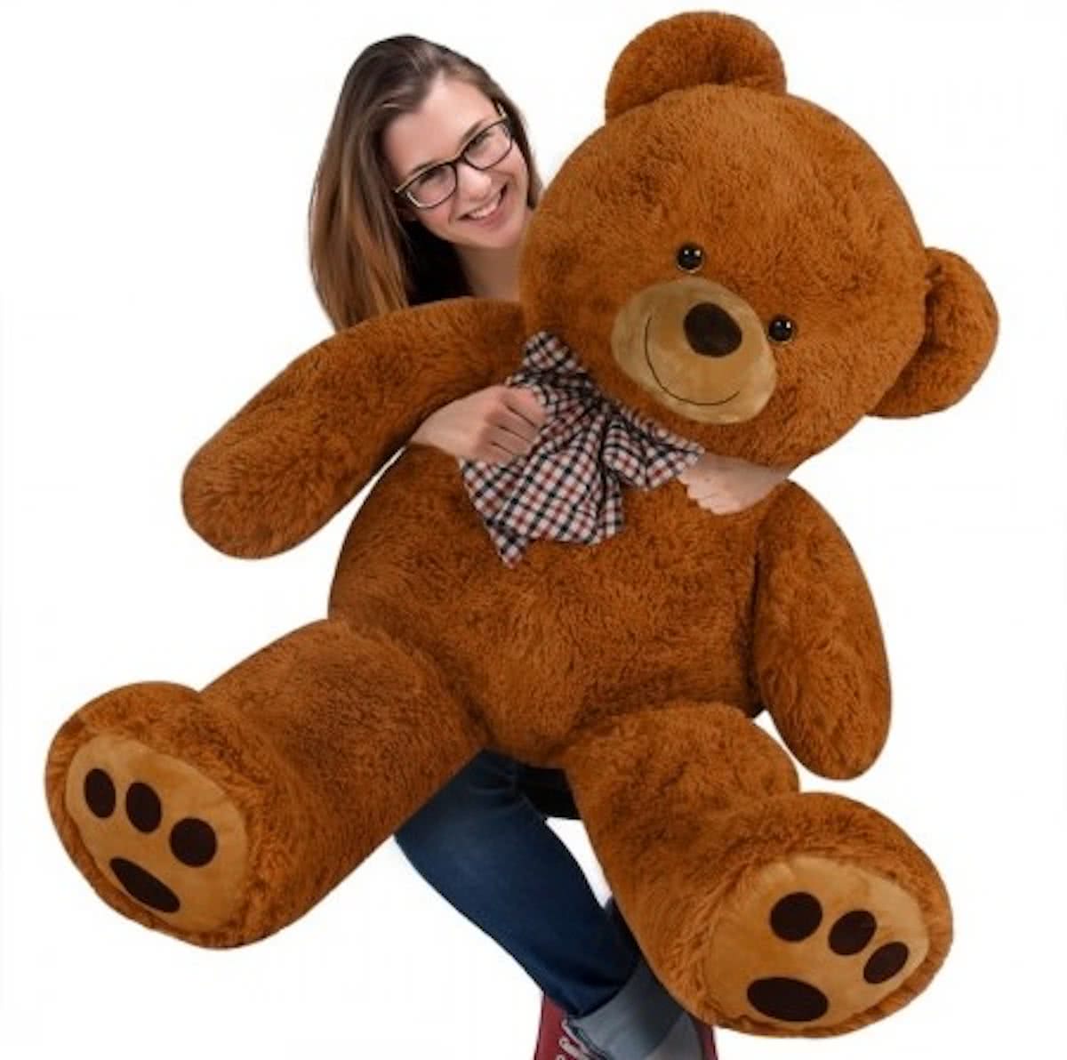 Monzana Jumbo Teddy - Knuffelbeer - 100 cm - Bruin