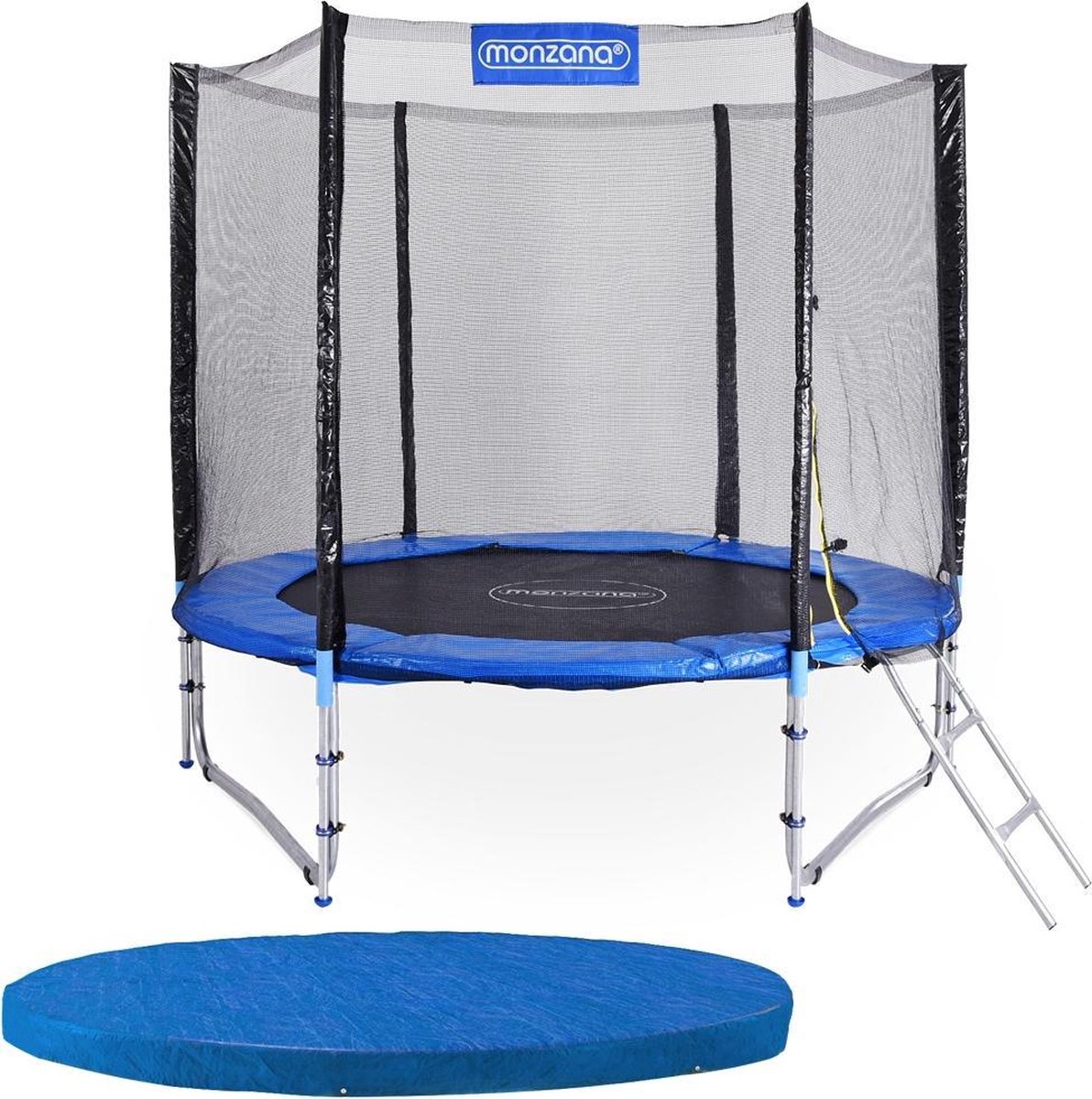 Monzana Trampoline Ø 244 cm Complete Set incl. Accessoires – TÜV certificaat