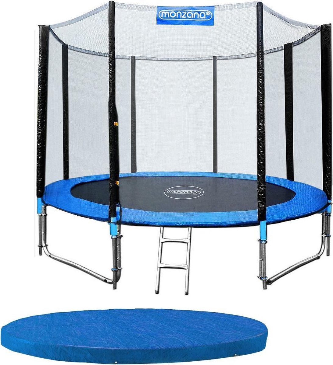 Monzana Trampoline Ø 305 cm Complete Set incl. Accessoires – TÜV certificaat