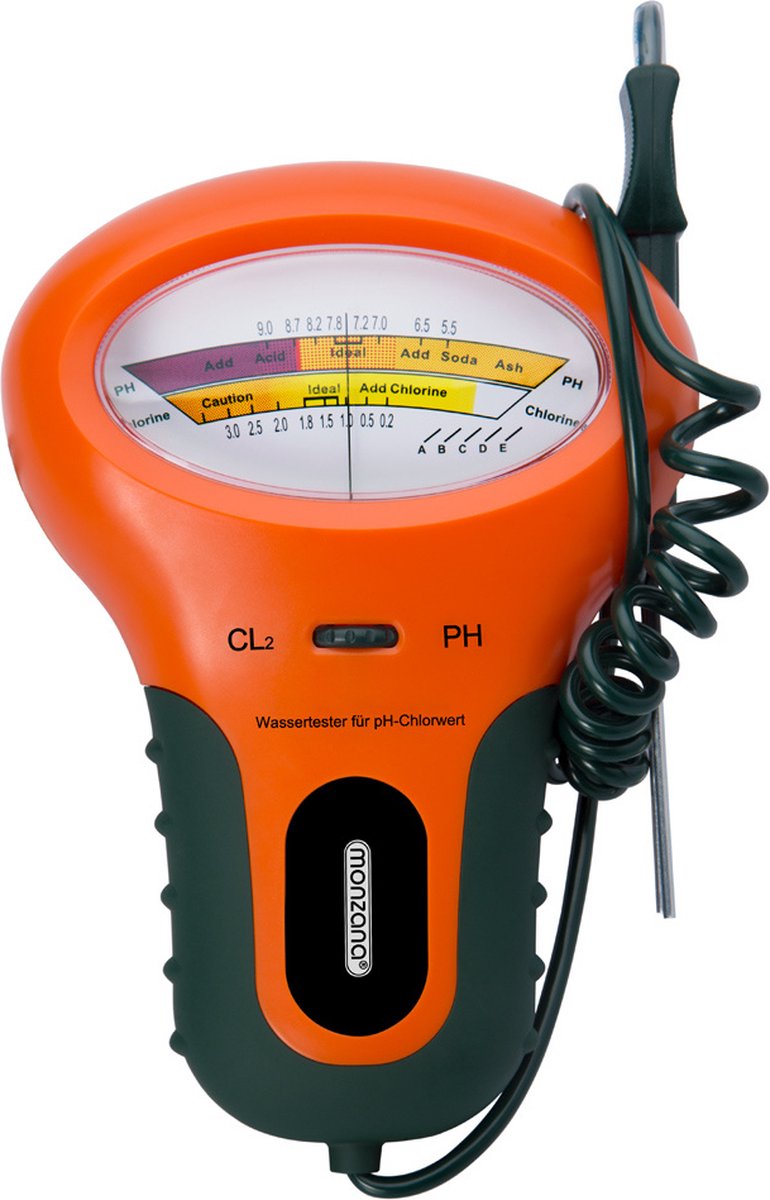 Monzana Watertester Primeur voor PH en chloor 18x12x5cm