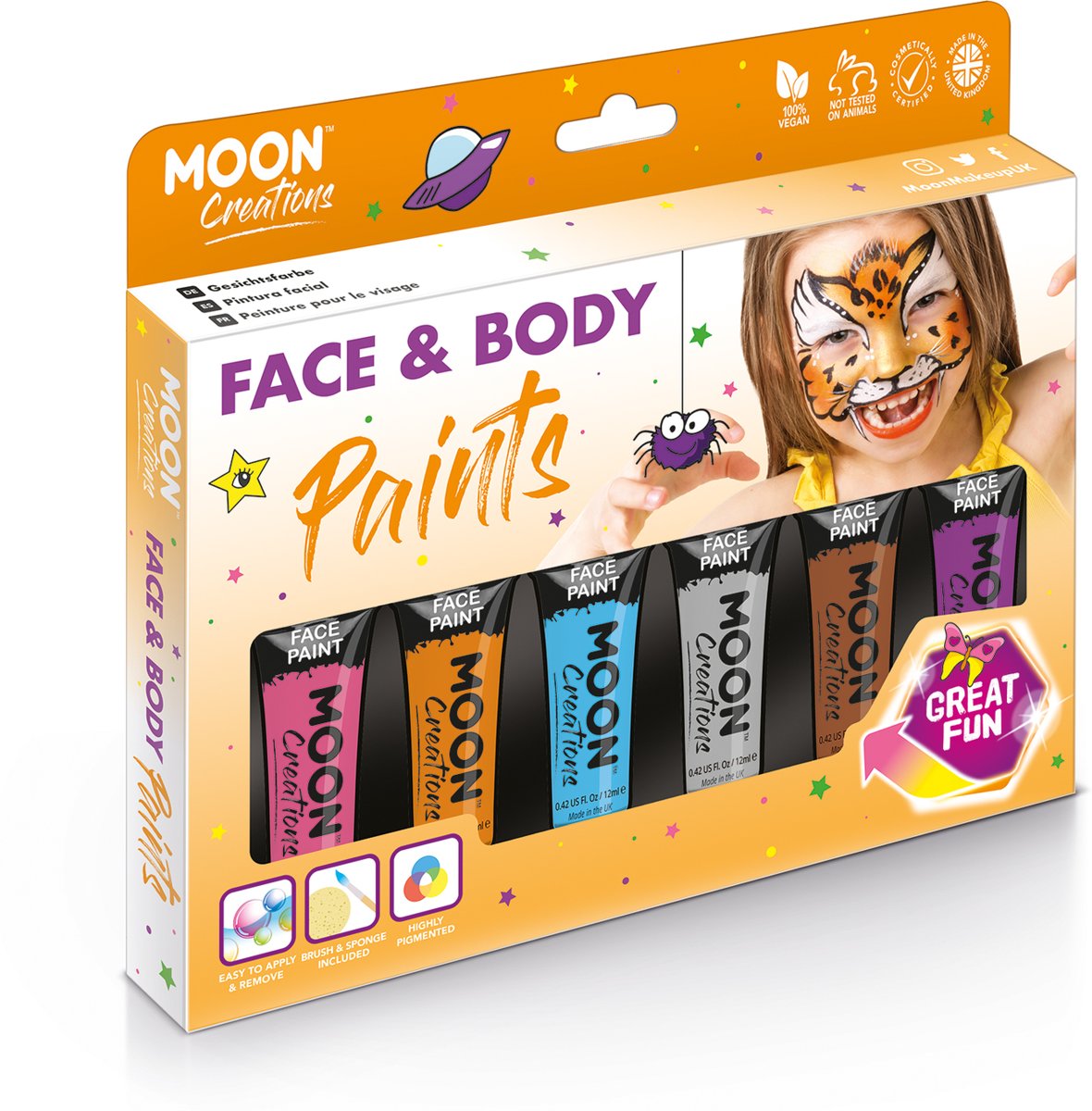 Moon-Creations Body & Face paint Adventure box set