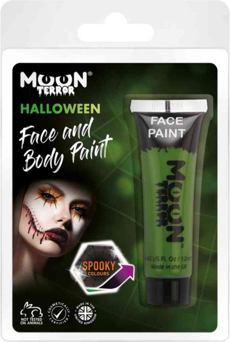 Moon Creations Face & Body Paint Schmink Moon Terror - Halloween Groen