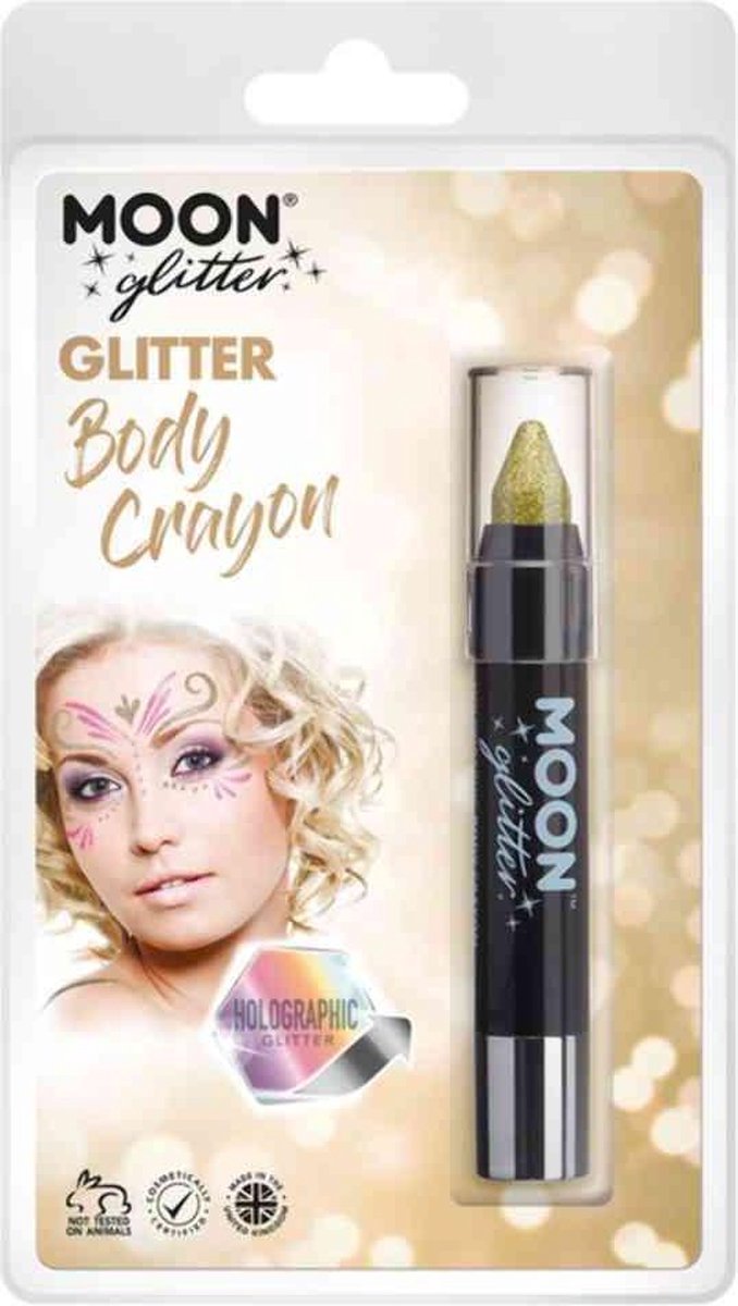 Moon Creations Schmink Stift Moon Glitter - Holographic Goudkleurig