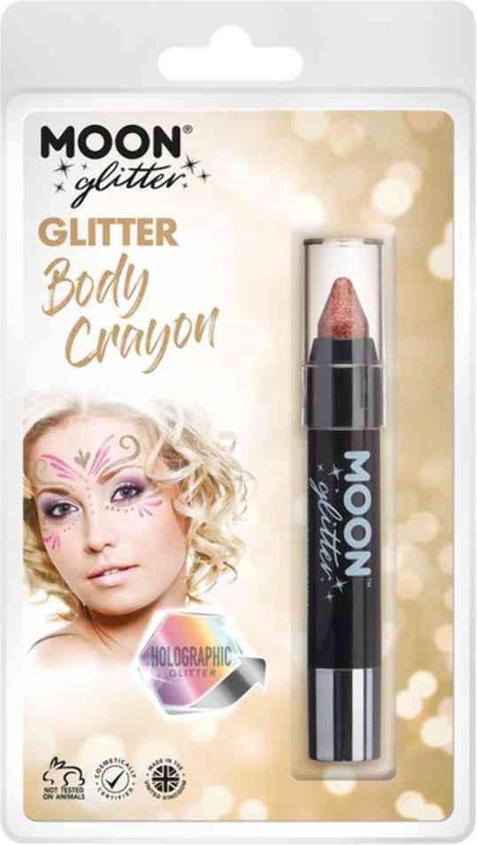 Moon Creations Schmink Stift Moon Glitter - Holographic Roze