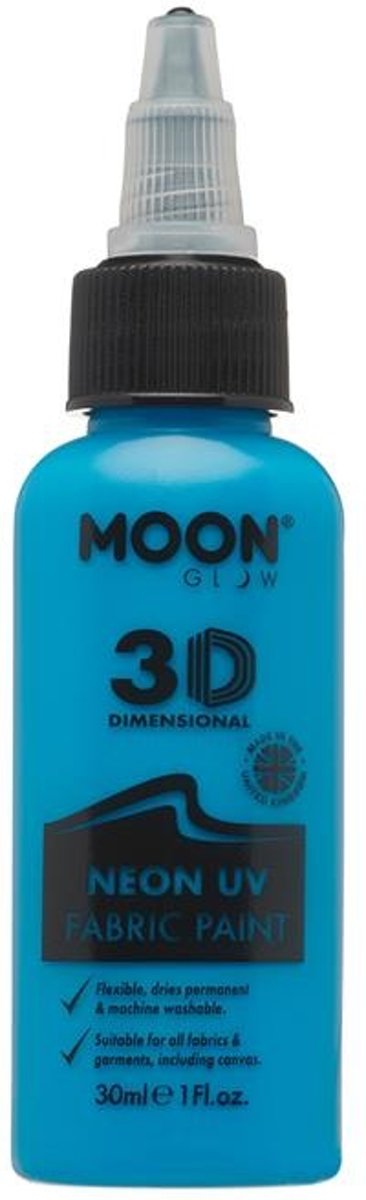 Moon Glow Kledingverf Neon Uv 30 Ml Blauw