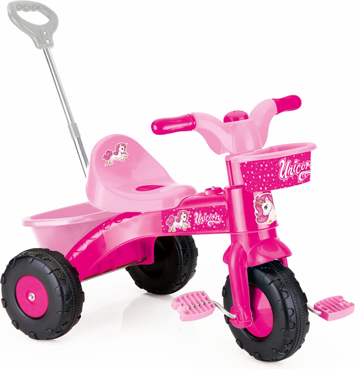 Driewieler met duwstang – Loopfiets roze – Loopfiets 2 jaar – Loopfiets meisje 2 jaar – Driewieler loopfiets - Driewieler peuter – Loopfietsje - Loopfiets met duwstang