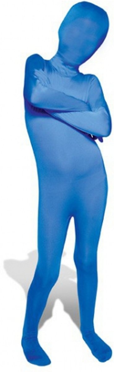 Blauwe morphsuit voor kinderen 10-12 jaar (152)