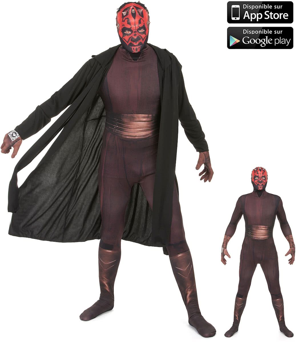 Darth Maul Zapper Morphsuit™ voor volwassenen - Verkleedkleding - 152/160