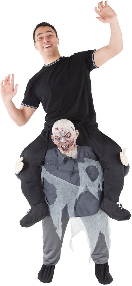 Door een zombie gedragen Morphsuits™ kostuum voor volwassenen - Verkleedkleding - One size