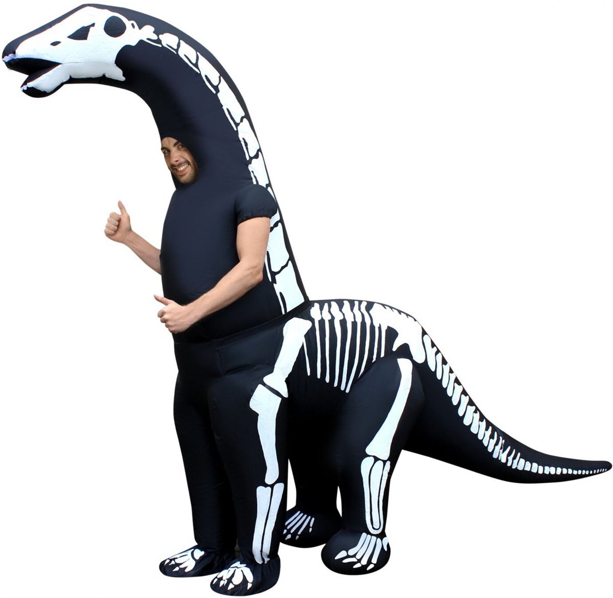 Enorm opblaasbaar Morphsuits™ dinosaurus kostuum voor volwassenen - Verkleedkleding