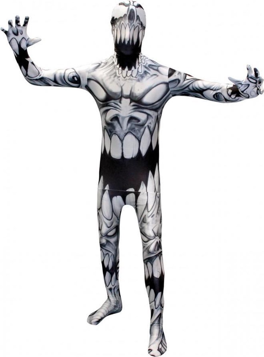 Halloween Morphsuit - Carnaval kostuum - Monster verkleedkleding maat M (past tot lengte van 1.60)