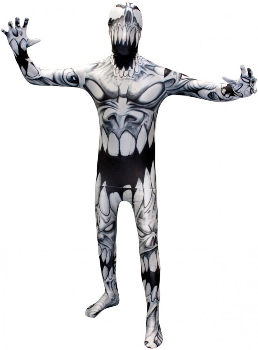 Halloween Morphsuit - Carnaval kostuum - Monster verkleedkleding maat M (past tot lengte van 1.66)