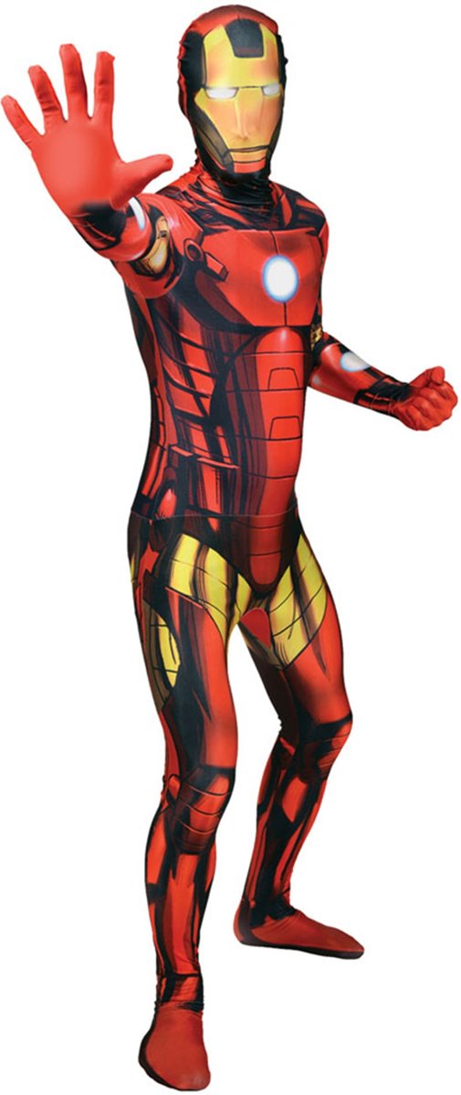 Klassiek Iron Man Morphsuits™ kostuum voor kinderen- Verkleedkleding - 146/152