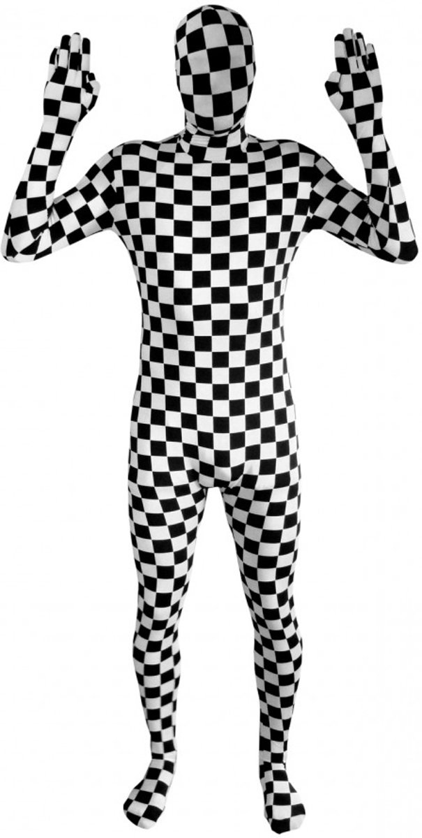  ™ Bw Check Morphsuit - SecondSkin - Verkleedkleding - 176/184 cm