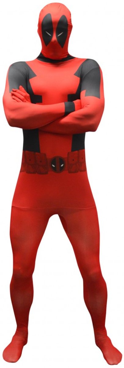 Morphsuits™ DeadPool Value Morphsuit - SecondSkin - Verkleedkleding - 152/160 cm