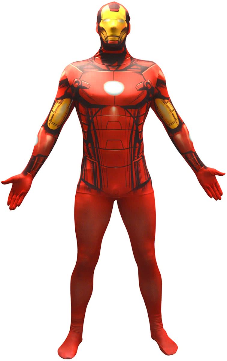 Morphsuits™ Iron Man kostuum voor volwassenen  - Verkleedkleding - 152/160