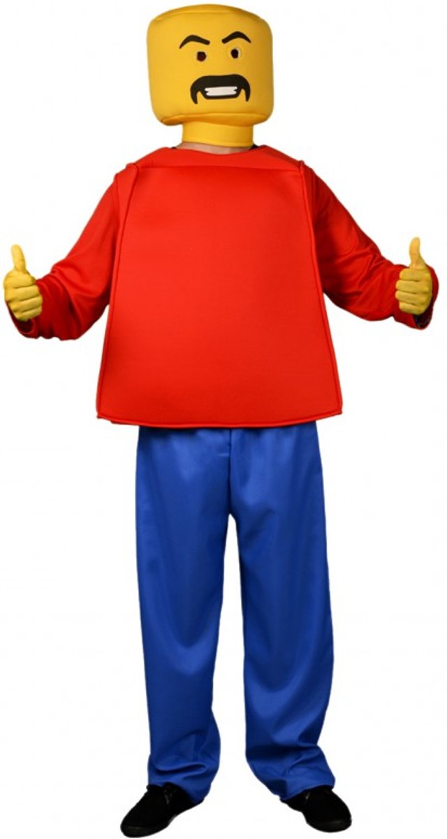 Morphsuits™ MCC Kids Mr Block Head  - SecondSkin - Verkleedkleding - 91/104 cm