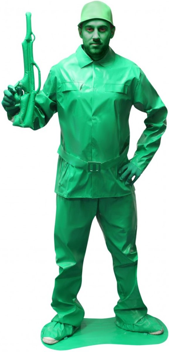 Morphsuits™ Mcc Saving Private Morph Green  - SecondSkin - Verkleedkleding - 164/176 cm