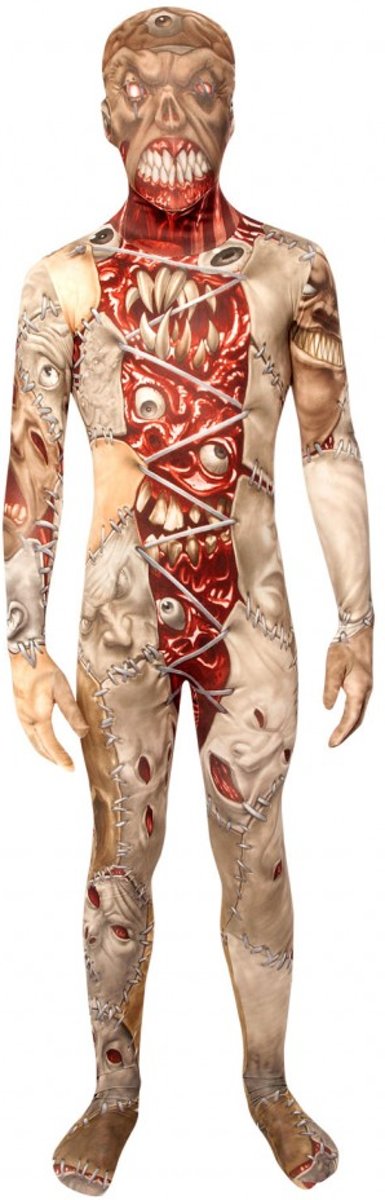 Morphsuits™ Monster: Facelift Kids - SecondSkin - Verkleedkleding - 105/119 cm