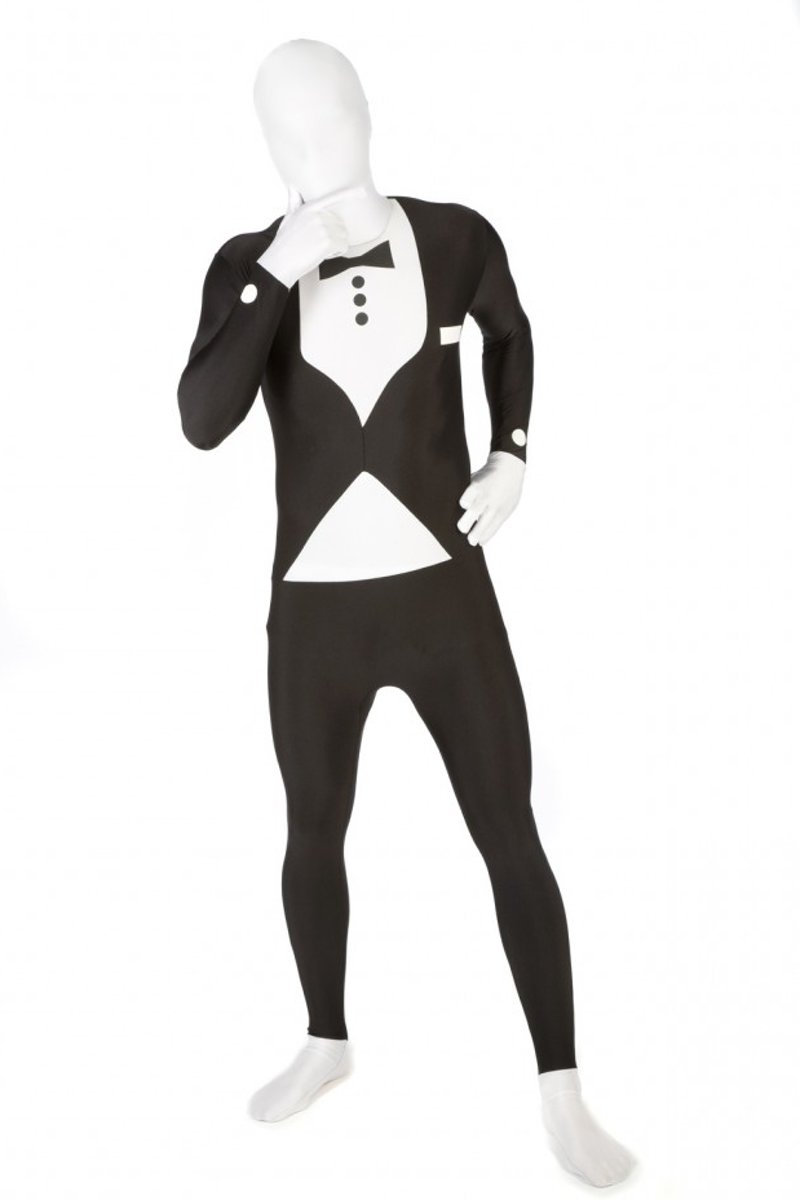 Morphsuits™ Morphsuit Msuits Tuxedo - SecondSkin - Verkleedkleding - 152/160 cm