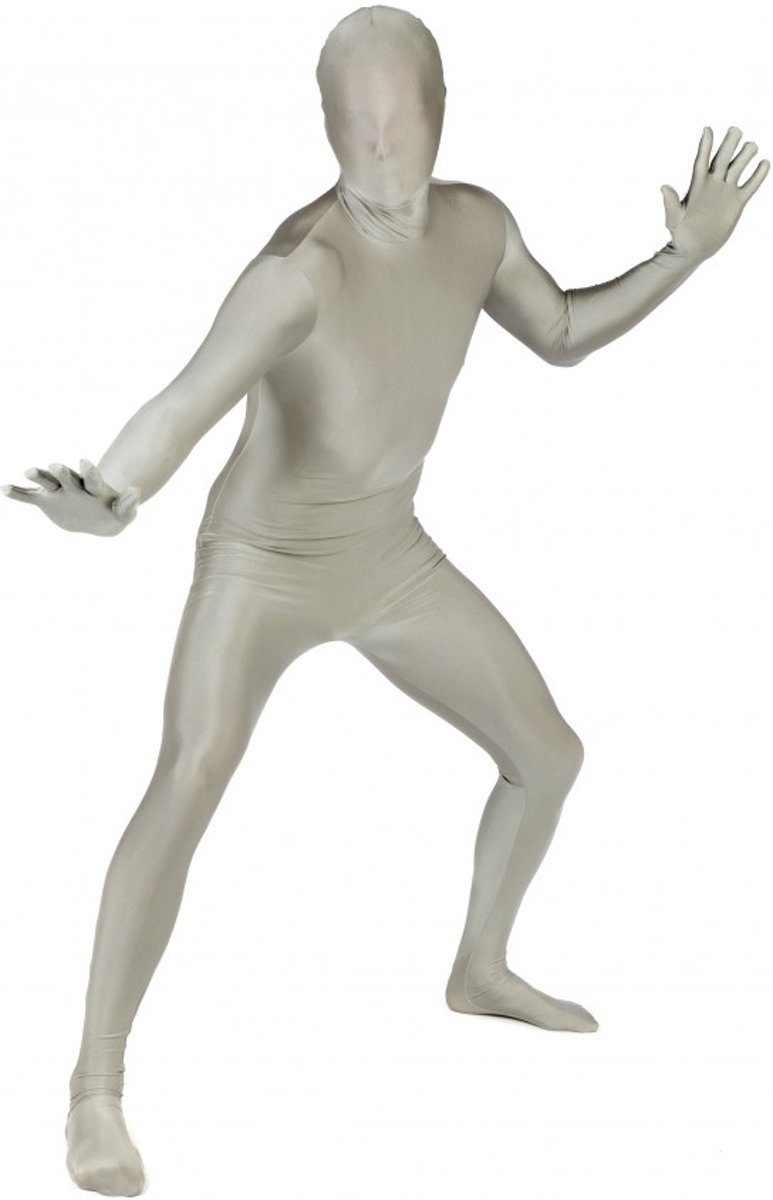 Morphsuits™ Morphsuit silver - SecondSkin - Verkleedkleding - 176/184 cm