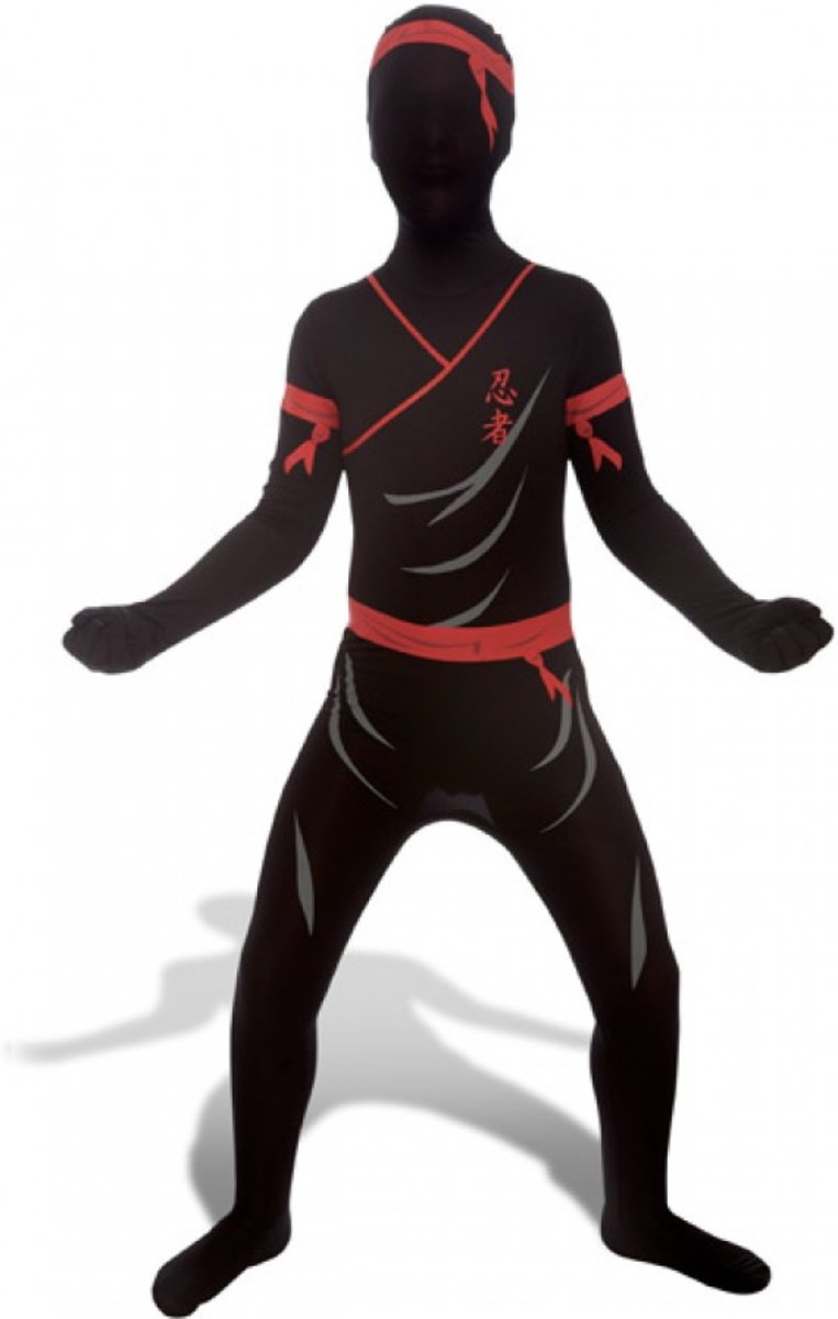 Morphsuits™ Morphsuits Kids Ninja - SecondSkin - Verkleedkleding - 105/119 cm