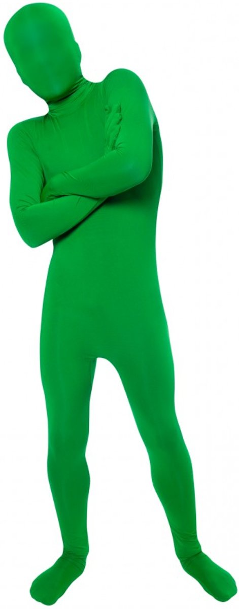 Morphsuits™ Partysuit Kids Green - SecondSkin - Verkleedkleding - 91/104 cm