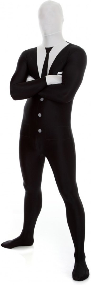  ™ Slenderman / Suit - SecondSkin - Verkleedkleding - 176/184