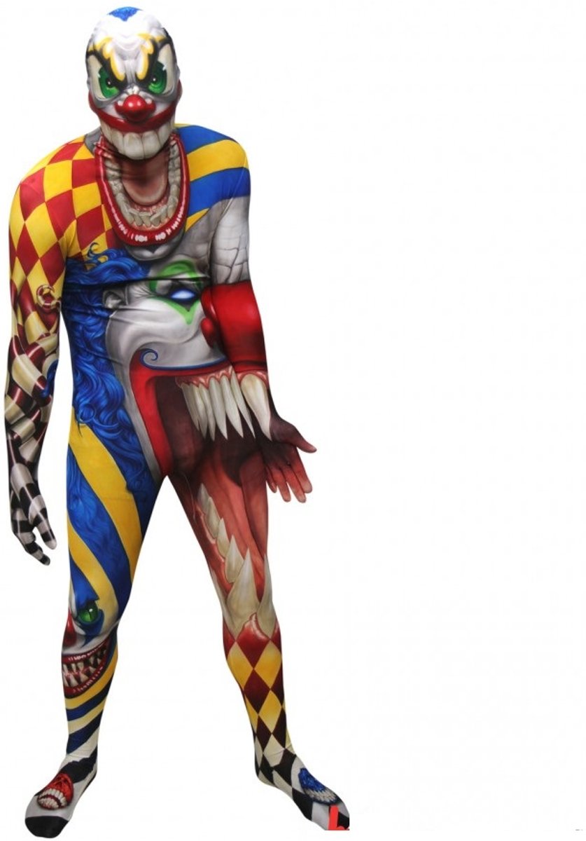  ™ The Clown Morphsuit - SecondSkin - Verkleedkleding - 150/162