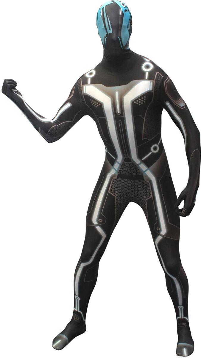  ™ Tron Zappar Morphsuit - SecondSkin - Verkleedkleding - 163/175 cm